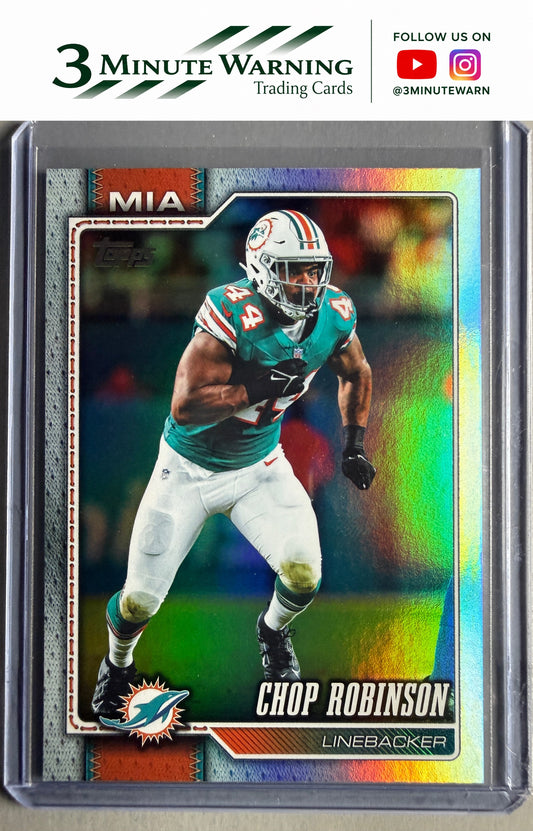 2026 Topps Flagship #128 Chop Robinson Rainbow Foil