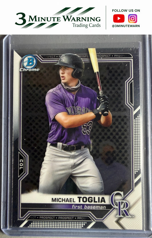 2021 Bowman #BCP-137 Michael Toglia Chrome Prospects