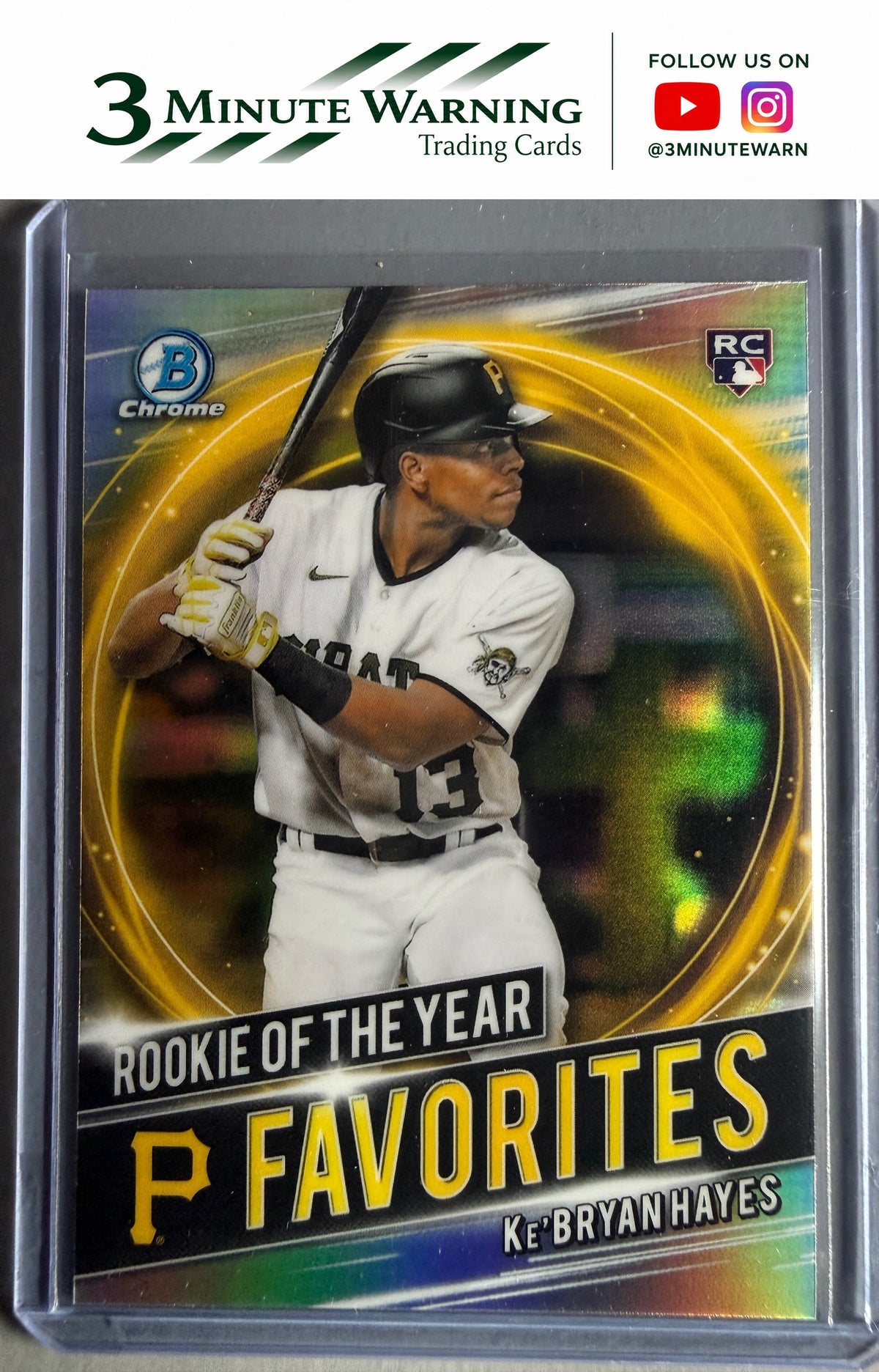 2021 Bowman #RRY-KH Ke'Bryan Hayes Chrome Rookie of the Year Favorites
