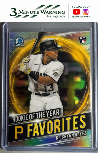 2021 Bowman #RRY-KH Ke'Bryan Hayes Chrome Rookie of the Year Favorites