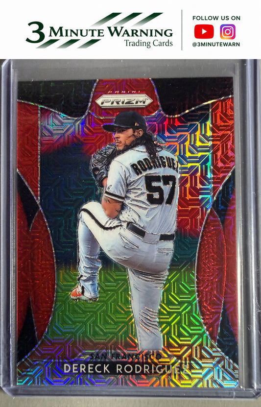 2019 Panini Prizm #88 Dereck Rodriguez Red Mojo Prizm #/299