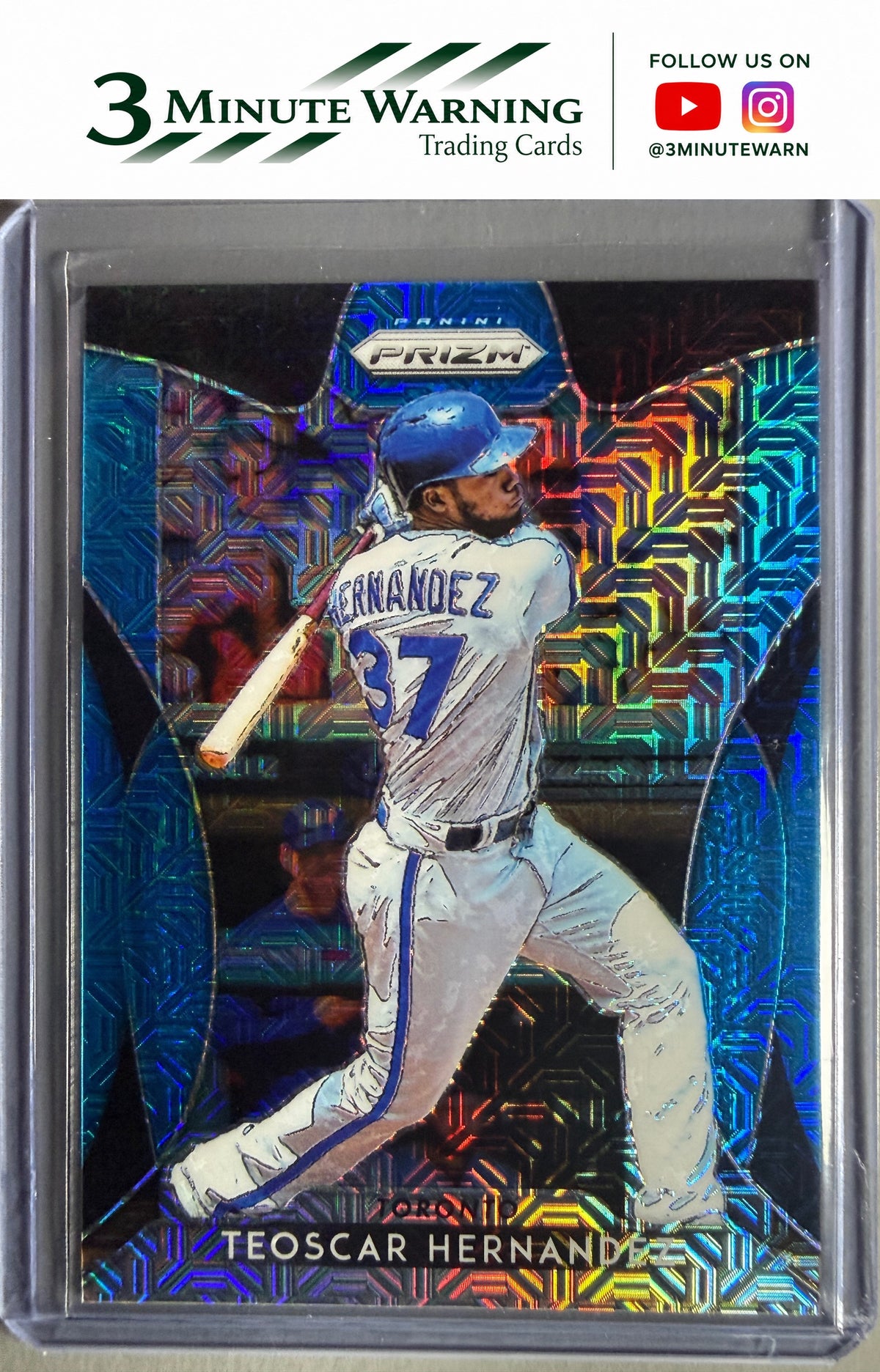 2019 Panini Prizm #139 Teoscar Hernandez Blue Mojo Prizm #/399