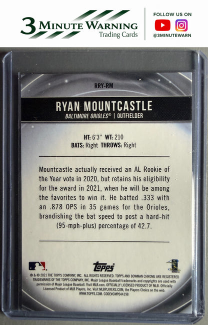 2021 Bowman #RRY-RM Ryan Mountcastle Chrome Rookie of the Year Favorites