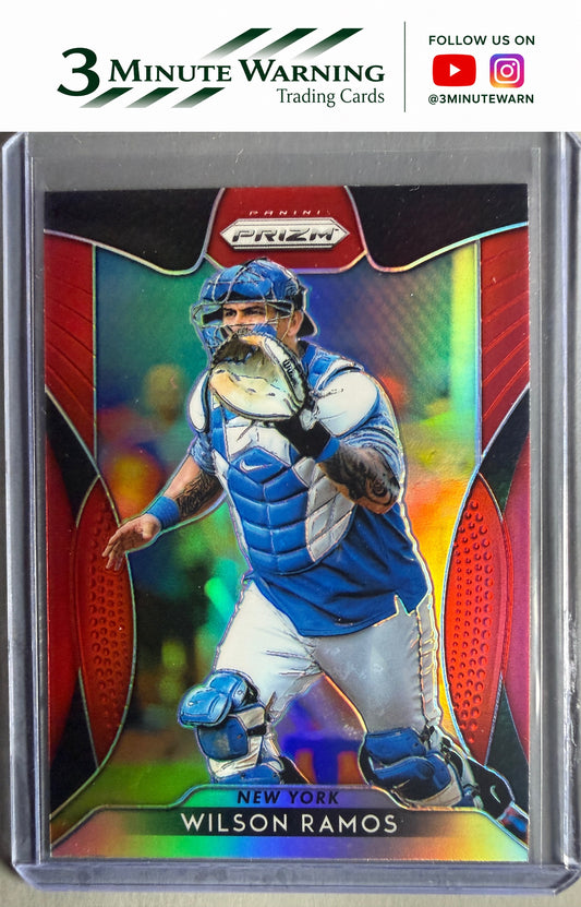 2019 Panini Prizm #108 Wilson Ramos Red Prizm