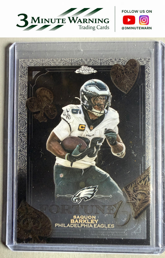 2025 Topps Chrome #F15-3 Saquon Barkley Fortune 15