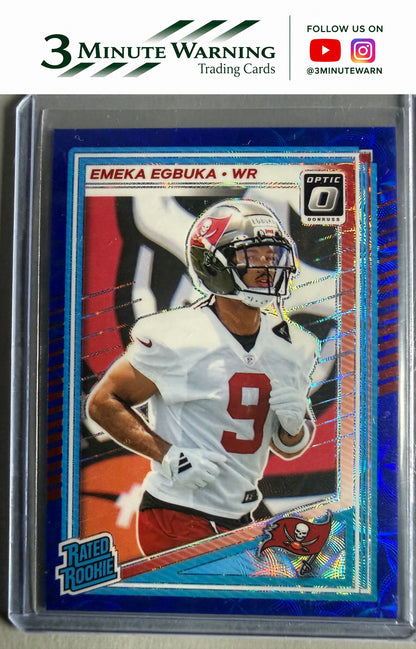 2025 Donruss Optic #265 Emeka Egbuka Blue Scope