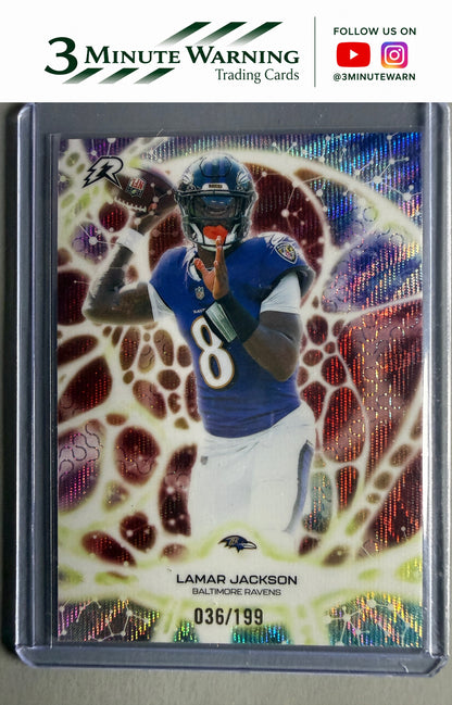2025 Topps Resurgence #PT-25 Lamar Jackson Protonyx Crimson Surge #/199
