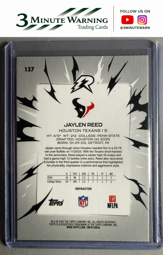 2025 Topps Resurgence #137 Jaylen Reed Refractor