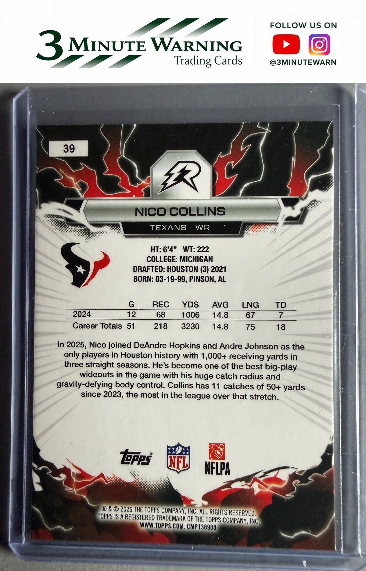 2025 Topps Resurgence #39 Nico Collins