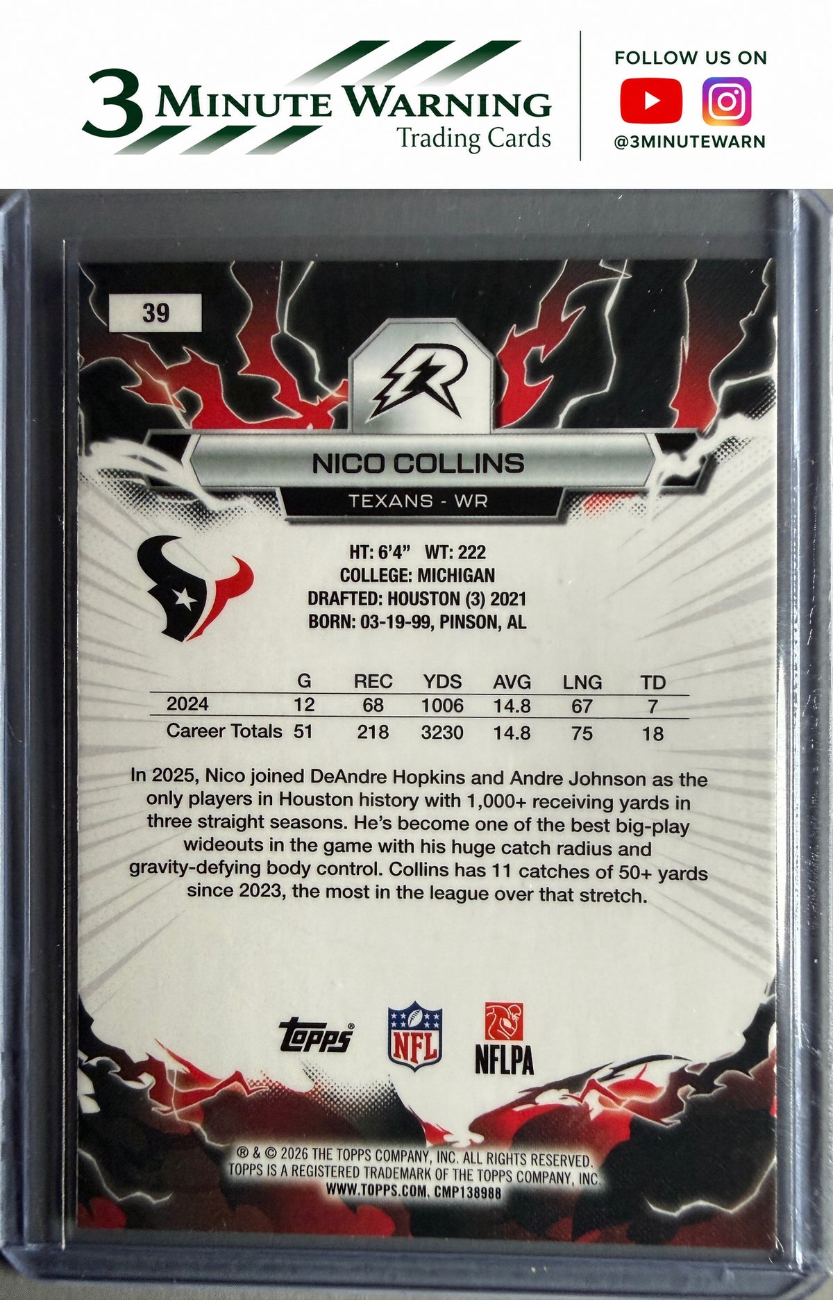 2025 Topps Resurgence #39 Nico Collins