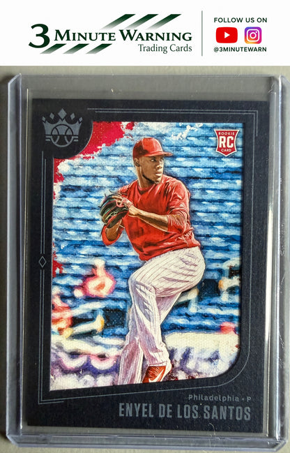 2019 Panini Diamond Kings #31 Enyel De Los Santos Framed Blue