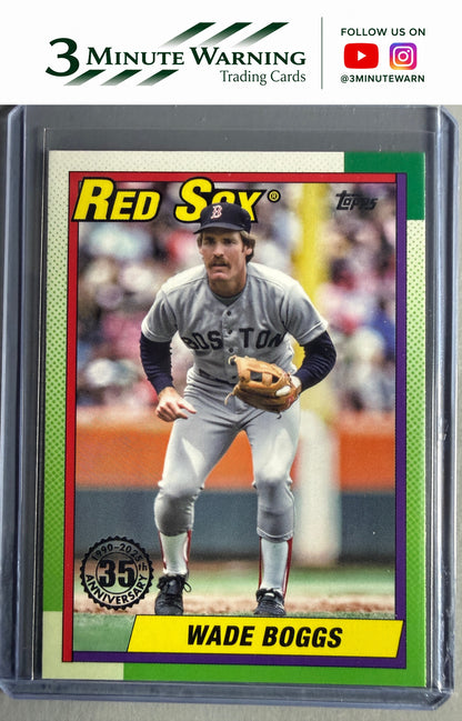2025 Topps #T90-7 Wade Boggs 1990 Topps Baseball 35th Anniversary (Series One)