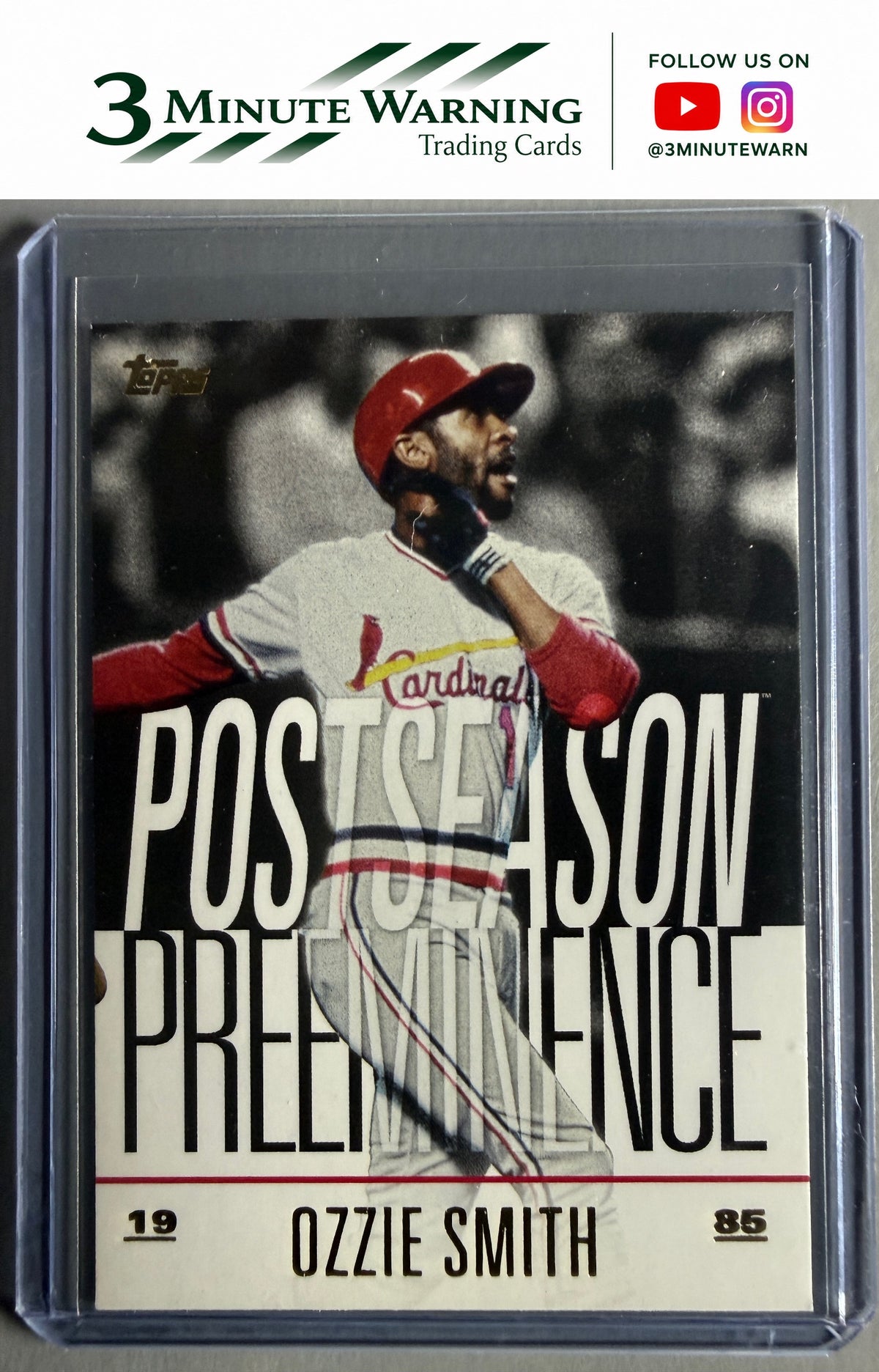 2018 Topps Update #PO-5 Ozzie Smith Postseason Preeminence