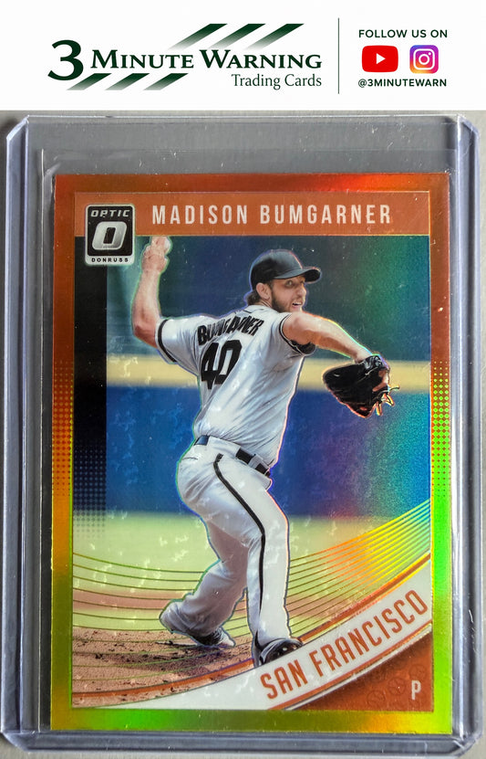 2018 Donruss Optic #94 Madison Bumgarner Red and Yellow