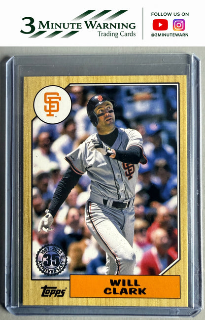 2022 Topps #T87-97 Will Clark 1987 Topps Baseball 35th Anniversary (Series One)