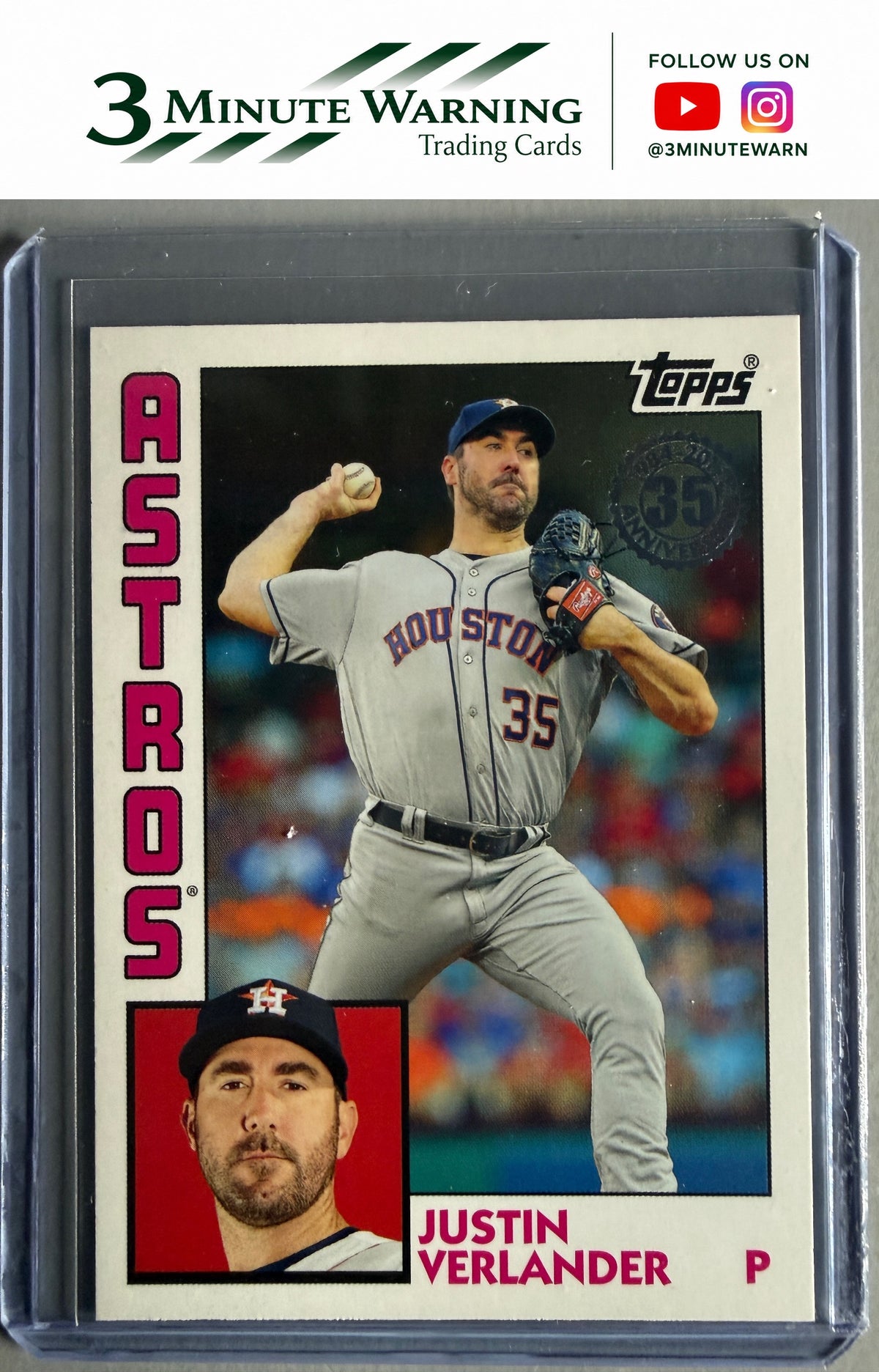 2019 Topps #T84-58 Justin Verlander 1984 Topps Baseball 35th Anniversary