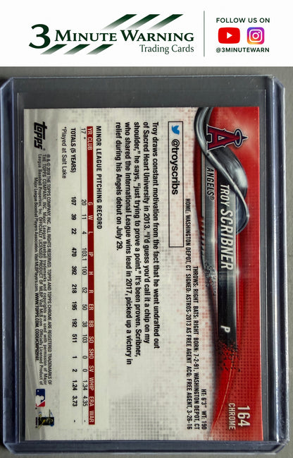 2018 Topps Chrome #164 Troy Scribner