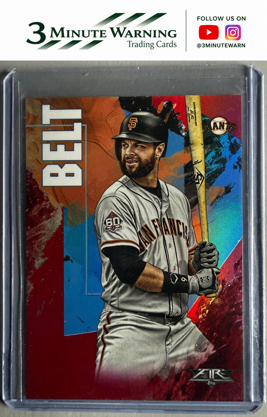 2019 Topps Fire #165 Brandon Belt Flame