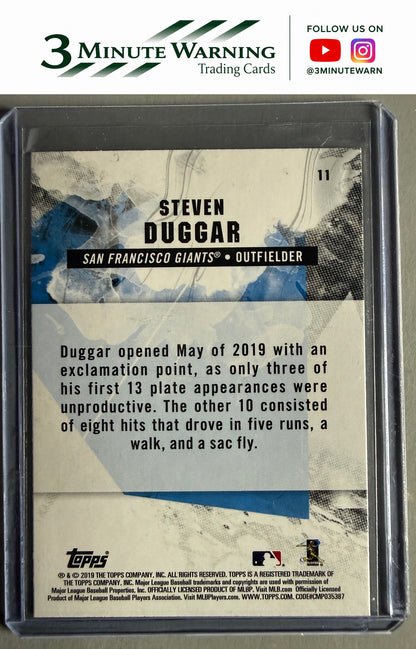 2019 Topps Fire #11 Steven Duggar Flame