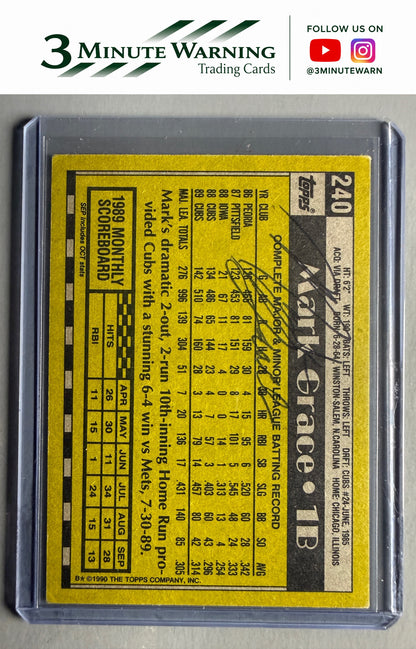 1990 Topps #240 Mark Grace