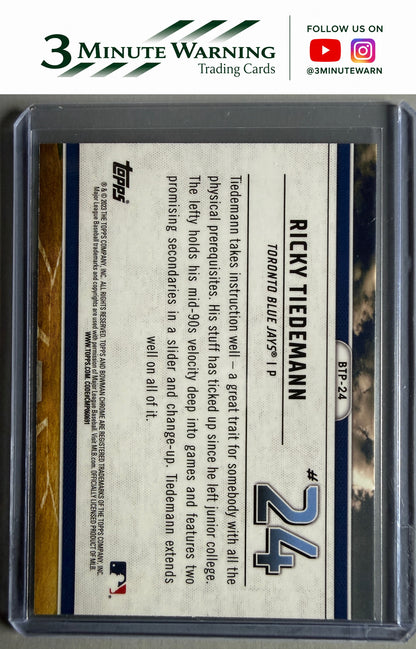 2023 Bowman #BTP-24 Ricky Tiedemann Bowman Scouts Top 100