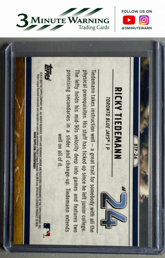2023 Bowman #BTP-24 Ricky Tiedemann Bowman Scouts Top 100