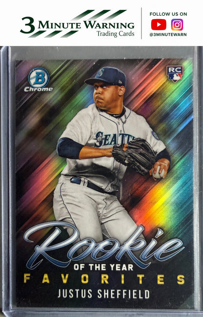 2019 Bowman #ROYF-11 Justus Sheffield Rookie of the Year Favorites