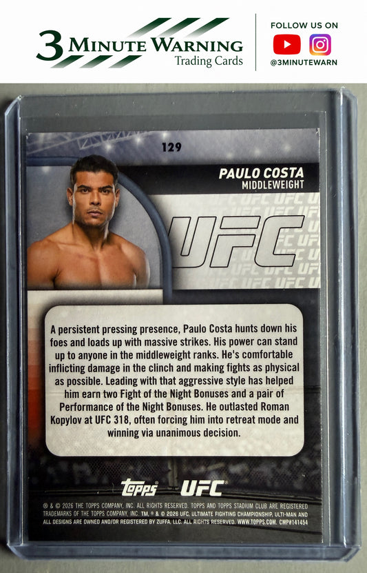 2026 Stadium Club UFC #129 Paulo Costa