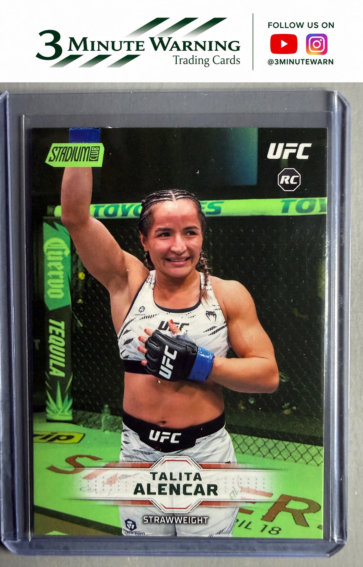 2026 Stadium Club UFC #180 Talita Alencar Lime Green