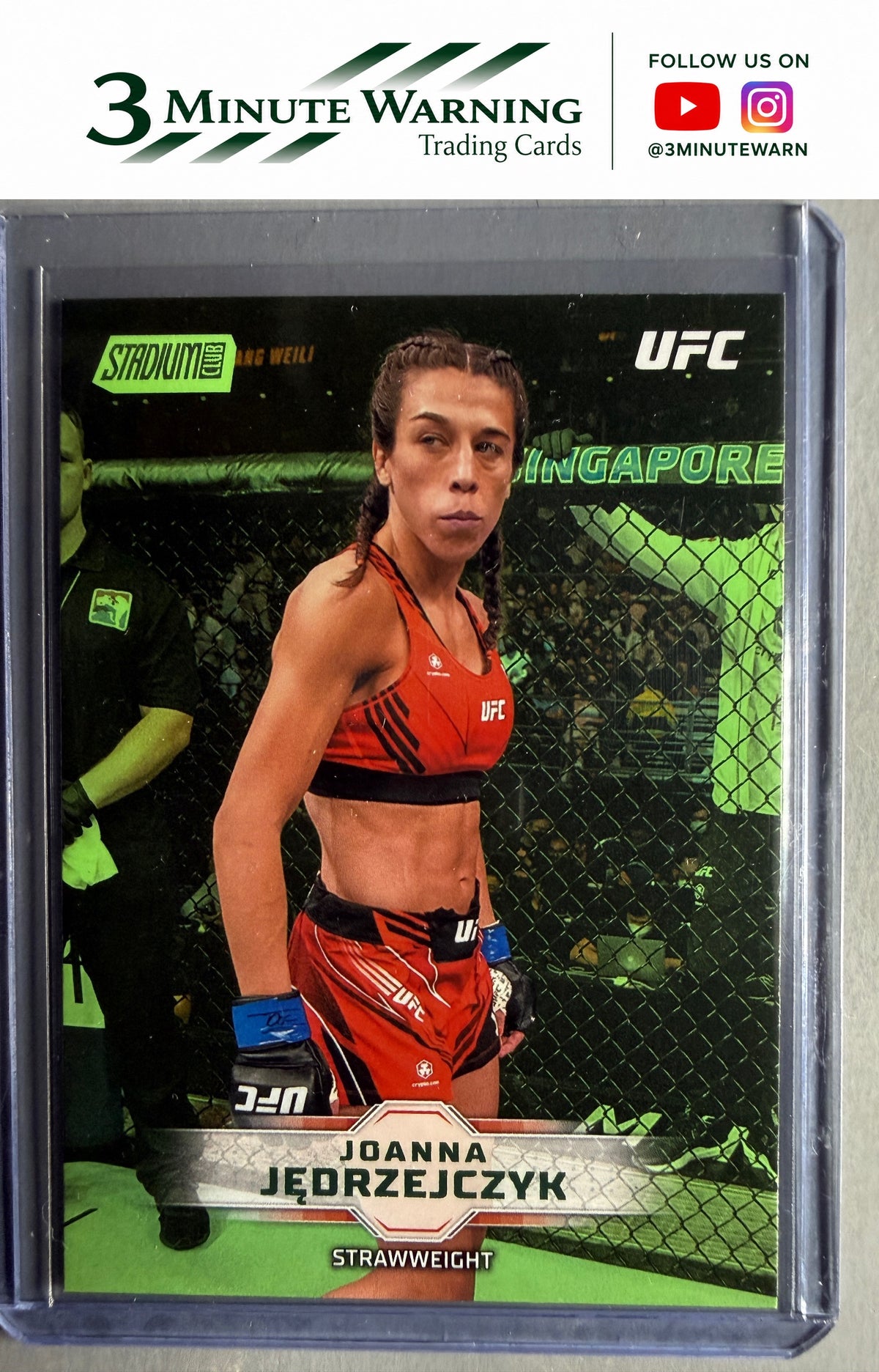 2026 Stadium Club UFC #56 Joanna Jędrzejczyk Lime Green