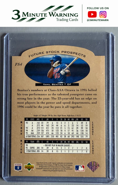 1996 Upper Deck #FS4 Yamil Benitez Future Stock Prospects