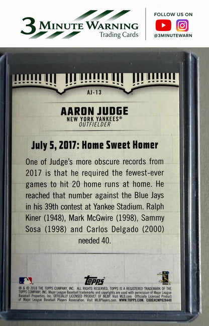 2018 Topps #AJ-13 Aaron Judge Aaron Judge Highlights