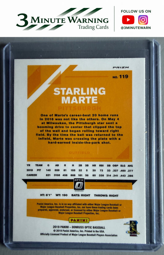 2019 Donruss Optic #119 Starling Marte Holo