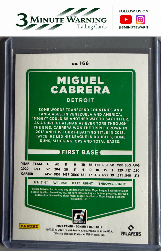 2021 Donruss #166 Miguel Cabrera