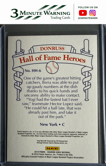 2019 Panini Diamond Kings #HH-6 Yogi Berra Hall of Fame Heroes