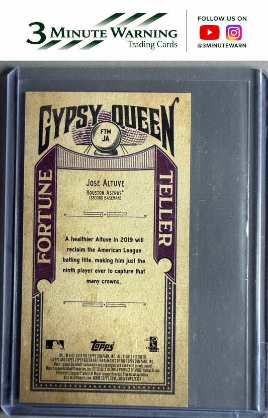2019 Topps Gypsy Queen #FTM-JA Jose Altuve Fortune Teller Minis