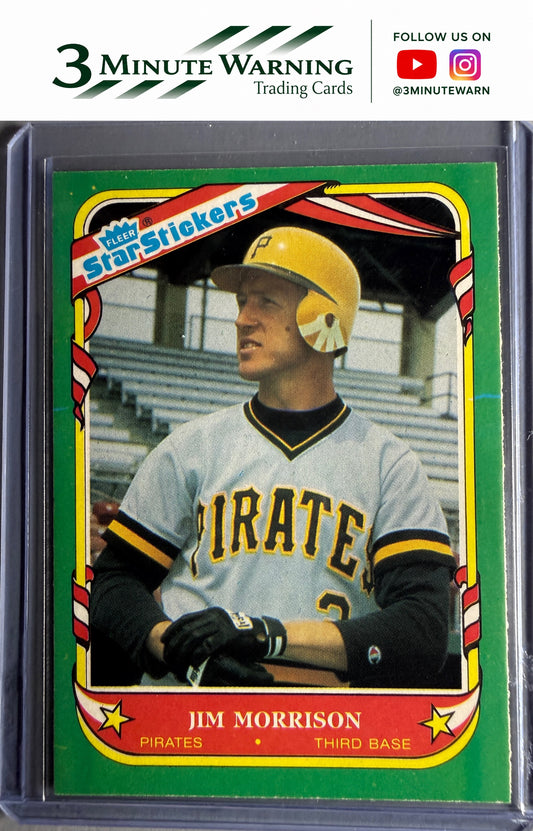 1987 Fleer Star Stickers #81 Jim Morrison