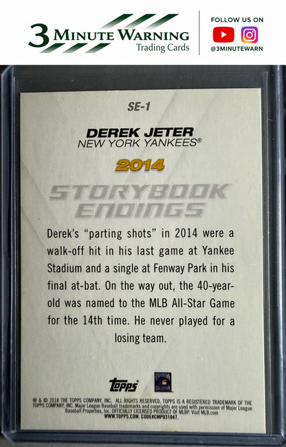 2018 Topps Update #SE-1 Derek Jeter Storybook Endings