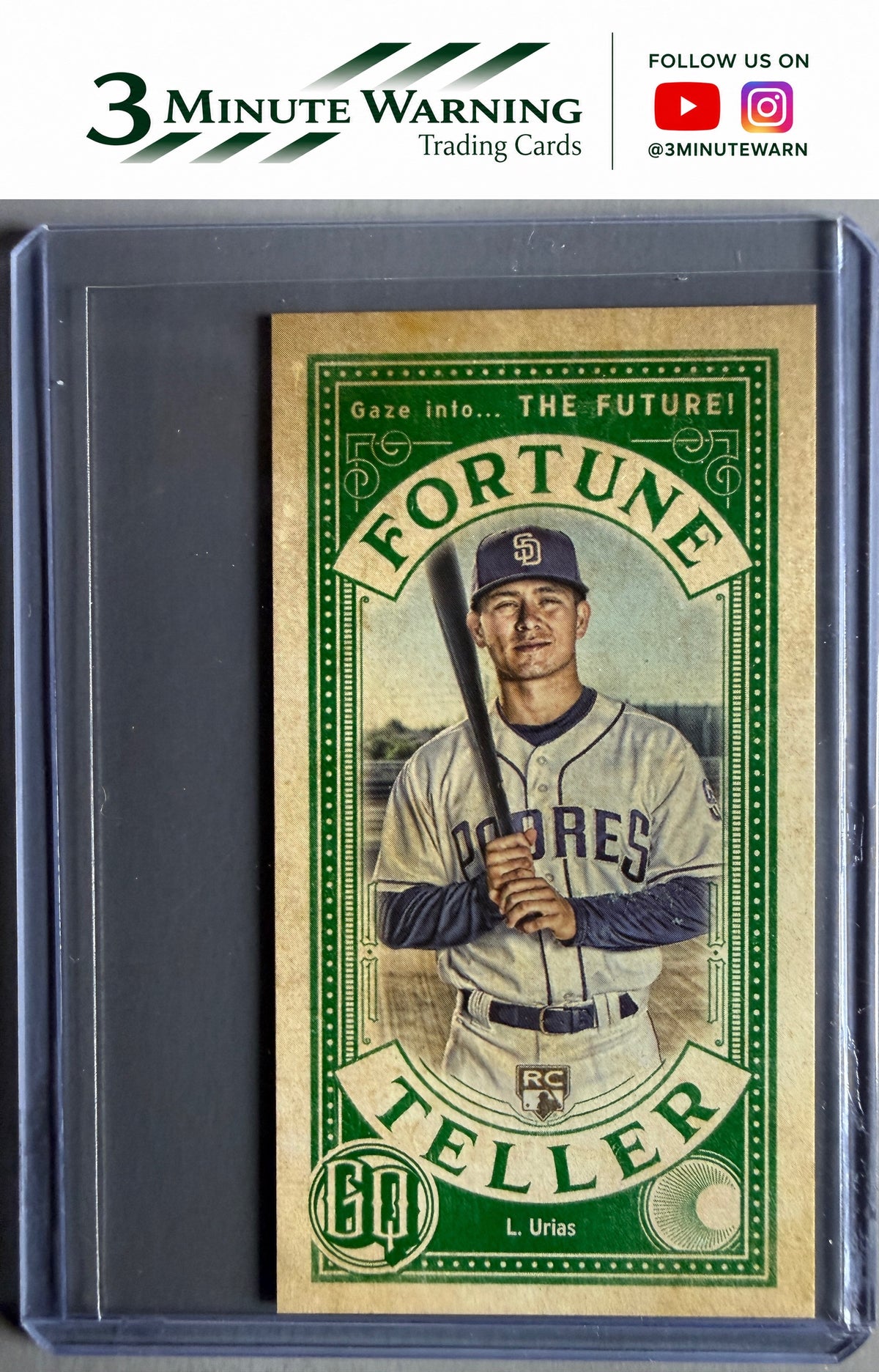 2019 Topps Gypsy Queen #FTM-LU Luis Urias Fortune Teller Minis Green #/99