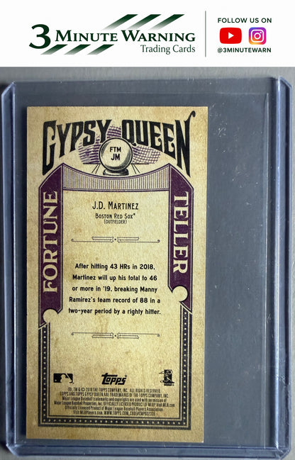 2019 Topps Gypsy Queen #FTM-JM J.D. Martinez Fortune Teller Minis