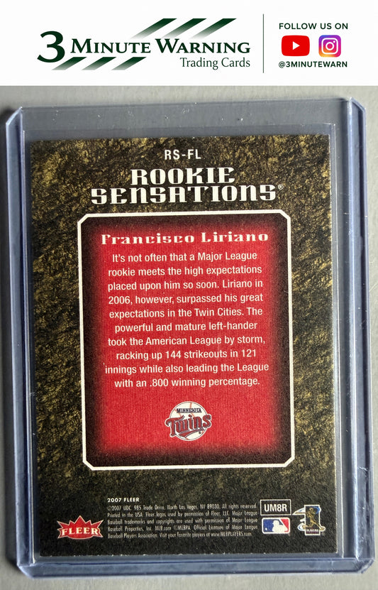 2007 Fleer #RS-FL Francisco Liriano Rookie Sensations