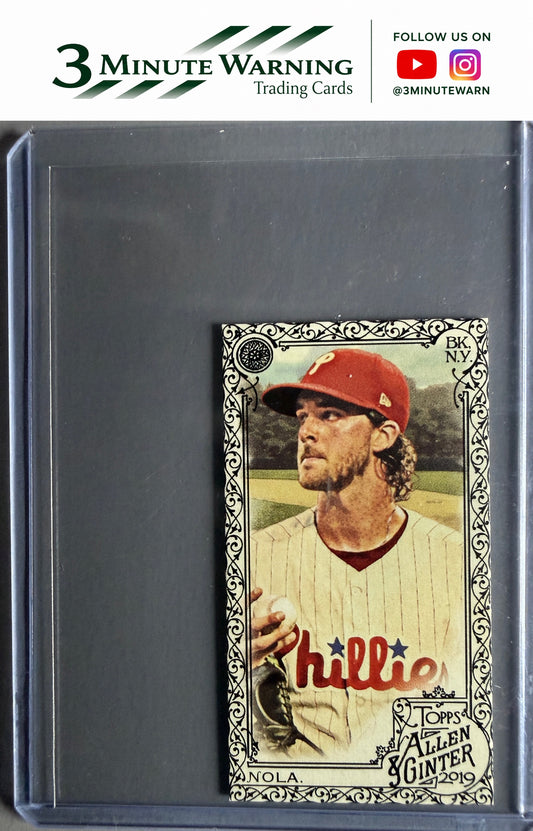 2019 Topps Allen & Ginter #83 Aaron Nola Mini Black Border
