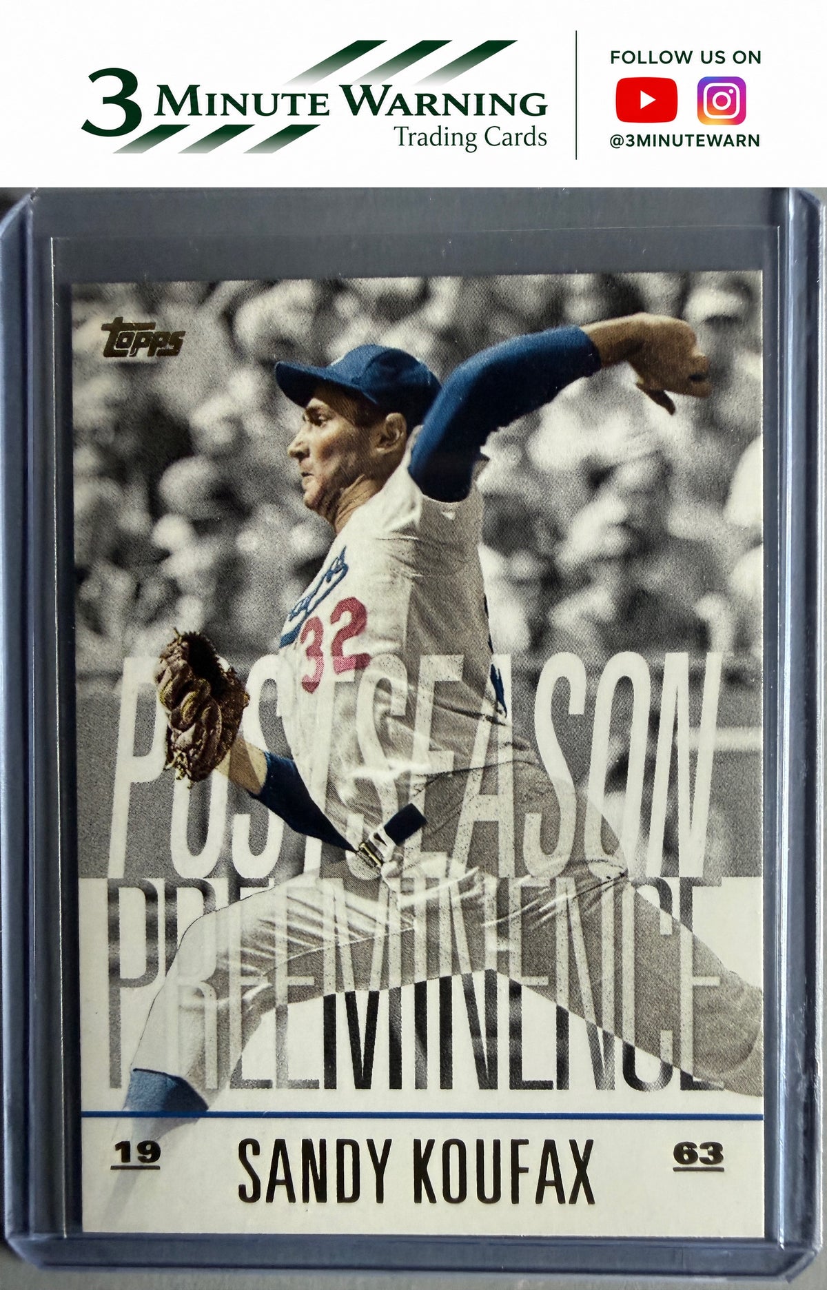2018 Topps Update #PO-15 Sandy Koufax Postseason Preeminence