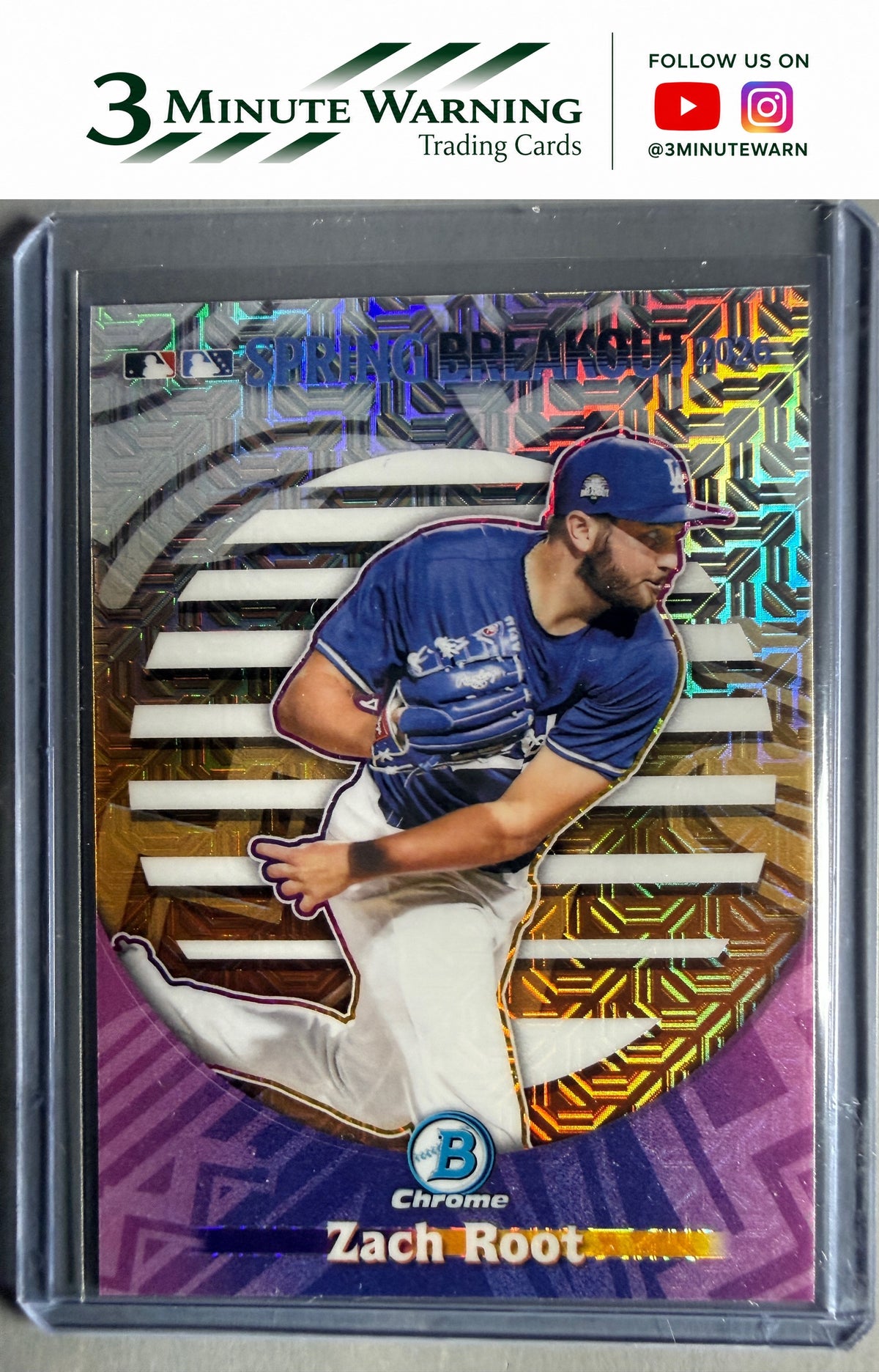 2026 Bowman Chrome #SB-11 Zach Root Spring Breakout 2026 Mojo Refractor