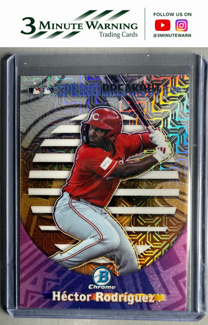 2026 Bowman Chrome #SB-16 Hector Rodriguez Spring Breakout 2026 Mojo Refractor