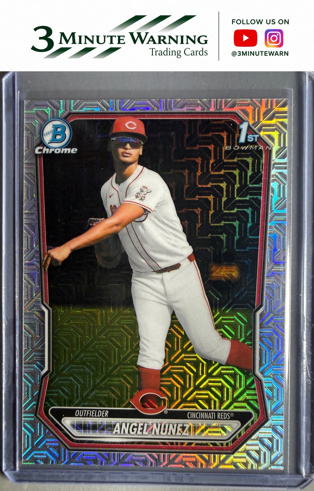 2026 Bowman Chrome #BCP-220 Angel Nunez Prospects Mojo