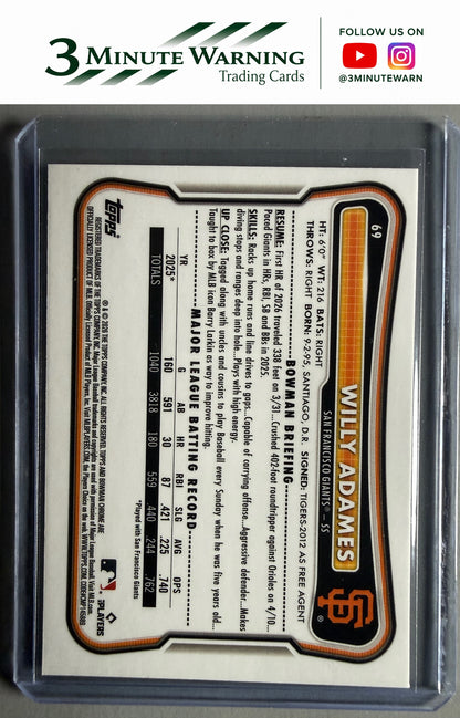 2026 Bowman Chrome #69 Willy Adames