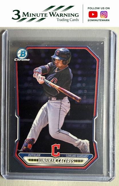 2026 Bowman Chrome #BCP-211 Juneiker Caceres Prospects