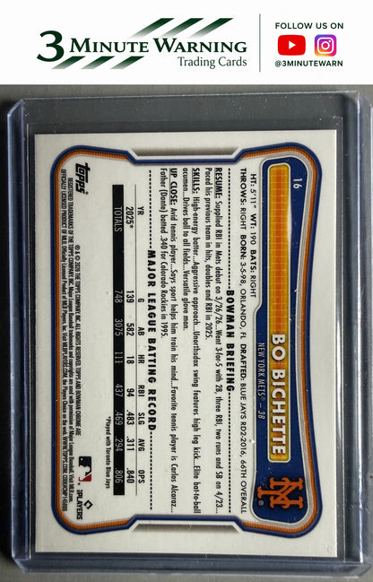2026 Bowman Chrome #16 Bo Bichette