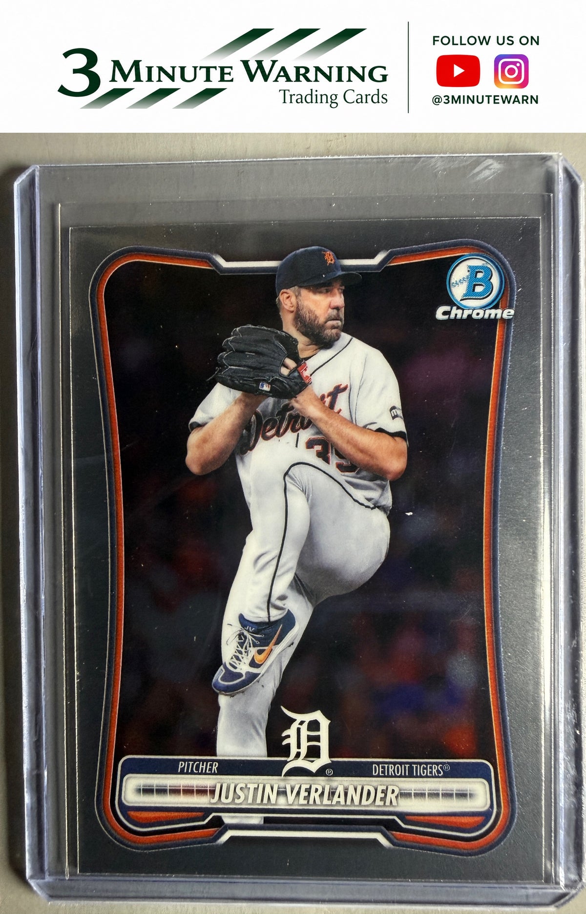 2026 Bowman Chrome #14 Justin Verlander